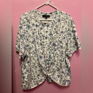 👚 FD Fred David Size 3X Floral Blouse 👚